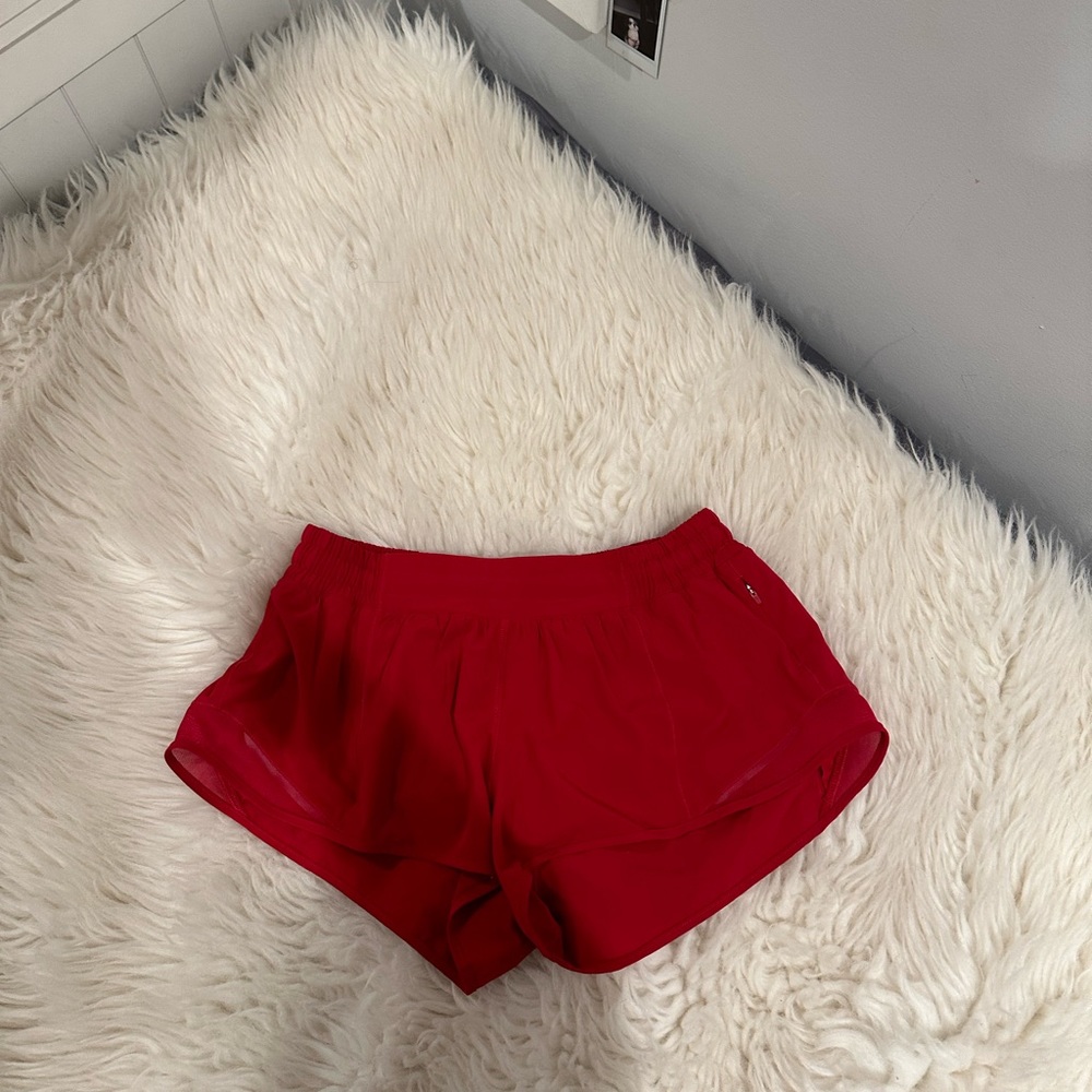 Lululemon red shorts